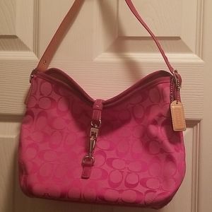 Coach small C's fuchsia pink purse